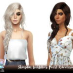 LeahLillith Pearl Hair Retexture + Ombre at Shimydim Sims