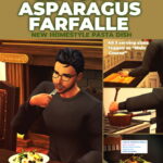 Lemon & Asparagus Farfalle Custom Recipe at Mod The Sims 4