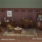 Library by Vitasims Conversion to TS4 by Clara at All 4 Sims