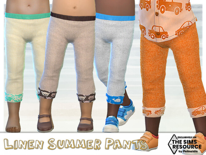 Linen Summertime Pants by Pelineldis at TSR