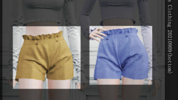 Linen shorts (Bottom) 20210909 by Arltos at TSR