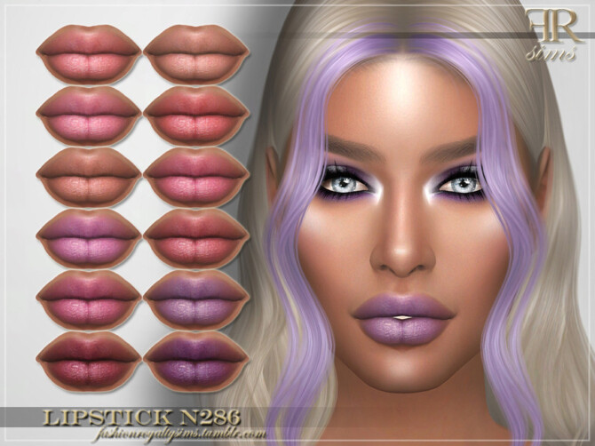 Lipstick N286 by FashionRoyaltySims at TSR