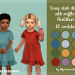 Long skirt dress with ruffles Toddler by MysteriousOo at TSR