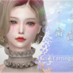 Long star earrings 20 by Arltos at TSR