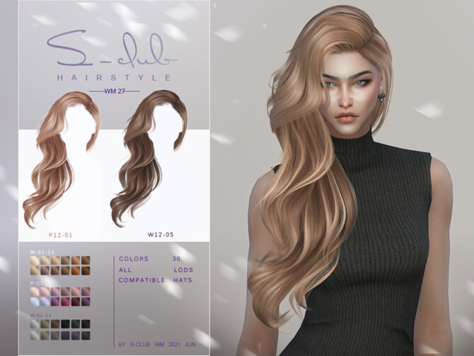 Long wavy hair for female by S-Club at TSR