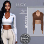 Lucy Set – Blouse by Camuflaje at TSR