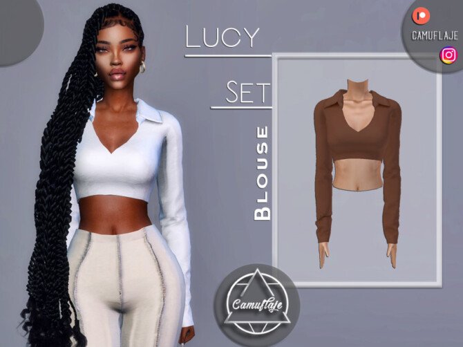 Lucy Set – Blouse by Camuflaje at TSR