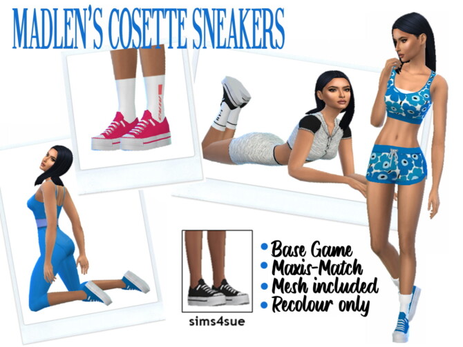 MADLEN’S COSETTE SNEAKERS at Sims4Sue