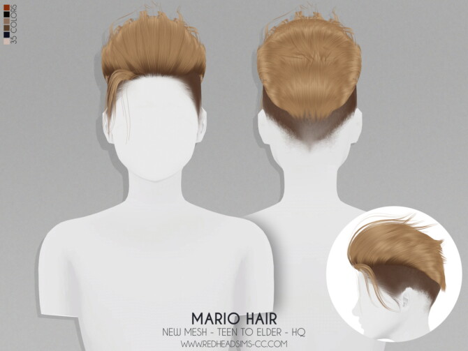 MARIO HAIR + KIDS AND TODDLER VERSION at REDHEADSIMS