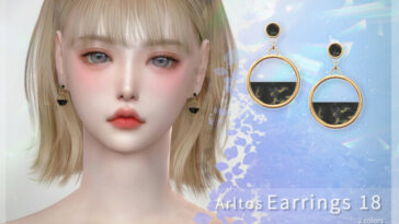 Marble earrings 18 by Arltos at TSR