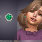 Margaret Stud Earrings For Toddlers by feyona at TSR