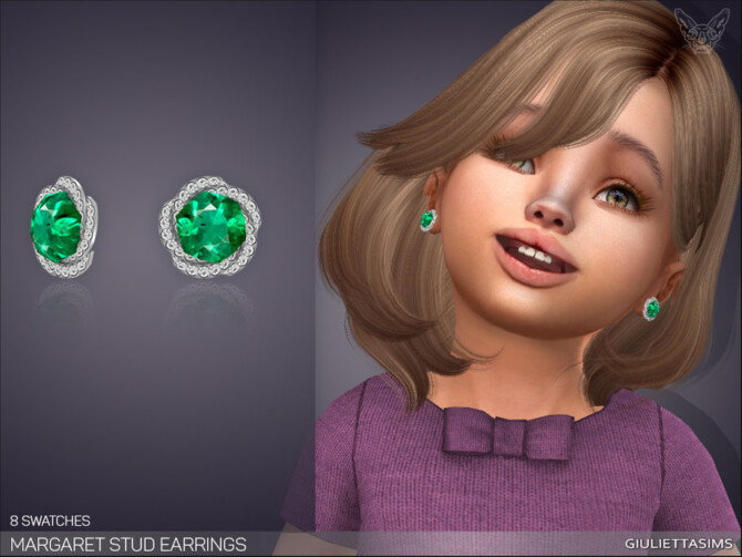 Margaret Stud Earrings For Toddlers by feyona at TSR