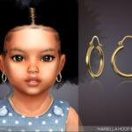 Mariella Hoop Earrings For Toddlers by feyona at TSR