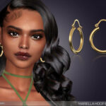 Mariella Hoop Earrings by feyona at TSR