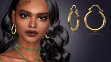 Mariella Hoop Earrings by feyona at TSR