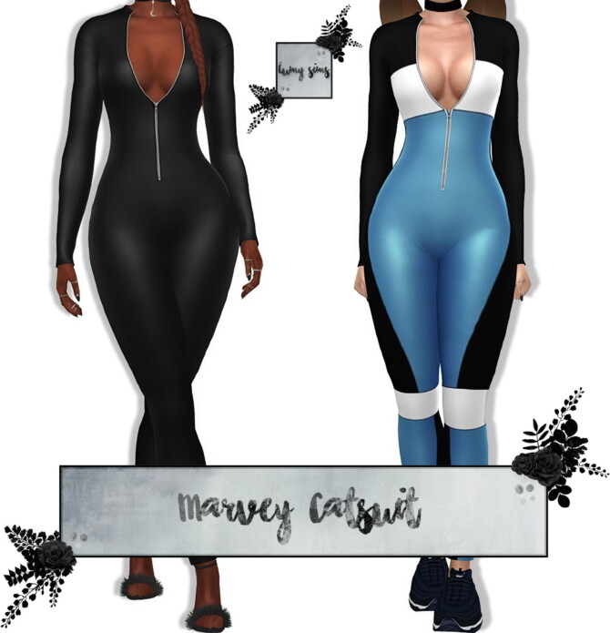 Marvey Catsuit at Lumy Sims