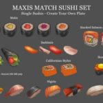 Maxis Match Sushi Set at Leo Sims