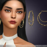 Meredith Hoop Earrings by feyona at TSR