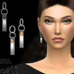 Metal bar with heart earrings by NataliS at TSR