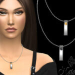 Metal bar with heart pendant by NataliS at TSR