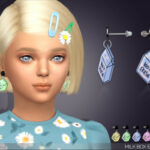 Milk Box Earrings For Kids by feyona at TSR