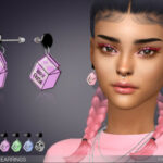 Milk Box Earrings by feyona at TSR