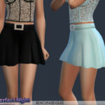 Mini Skirt With Buckle by ekinege at TSR