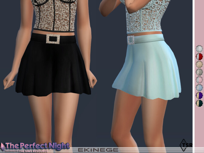 Mini Skirt With Buckle by ekinege at TSR