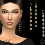 Mini disk chain drop earrings by NataliS at TSR