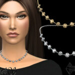 Mini disk chort chain necklace by NataliS at TSR