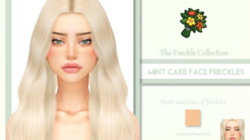 Mint Cake Face Freckles by LadySimmer94 at TSR