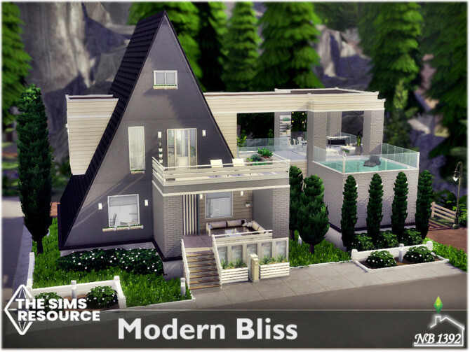 Modern Bliss A-frame cabin by nobody1392 at TSR