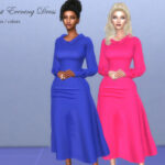 Modest Evening Dress by pizazz at TSR