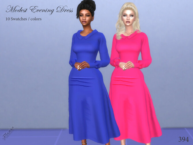 Modest Evening Dress by pizazz at TSR