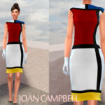Mondrian Dress by Joan Campbell Beauty at TSR