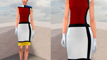 Mondrian Dress by Joan Campbell Beauty at TSR