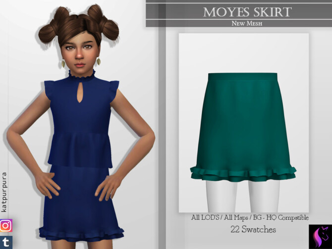 Moyes Skirt by KaTPurpura at TSR