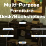 Multi-Purpose Furniture: Desk/Bookshelves by Ilex at Mod The Sims 4