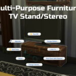 Multi-Purpose Furniture: TV Stand/Stereo by Ilex at Mod The Sims 4