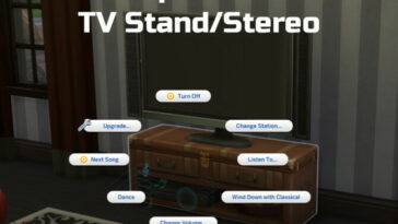 Multi-Purpose Furniture: TV Stand/Stereo by Ilex at Mod The Sims 4