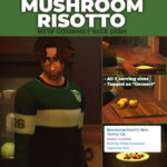 Mushroom Risotto New Custom Recipe at Mod The Sims 4