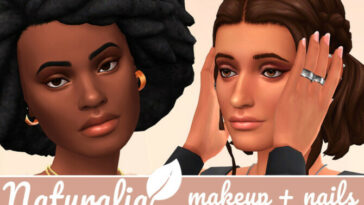 Naturalia make-up + nails at Frenchie Sim