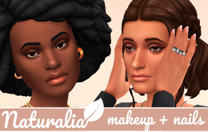 Naturalia make-up + nails at Frenchie Sim