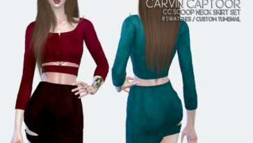 Neck skirt Set by carvin captoor at TSR