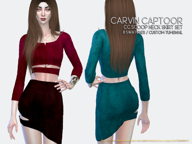 Neck skirt Set by carvin captoor at TSR