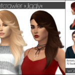 Nightcrawler Jiggly hair retextured at Wasssabi Sims