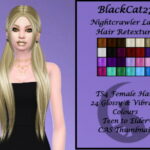 Nightcrawler Latte Hair Retexture by BlackCat27 at TSR