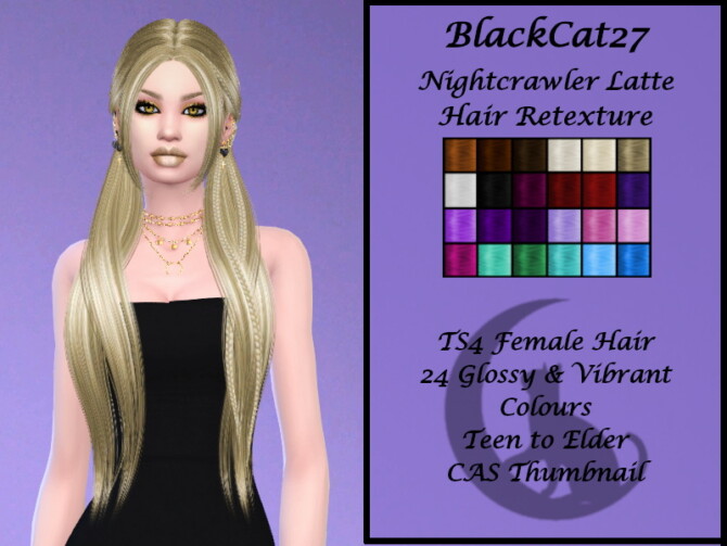 Nightcrawler Latte Hair Retexture by BlackCat27 at TSR