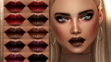 Nightlife Lipstick at MSQ Sims