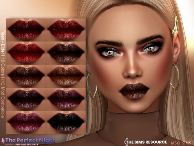 Nightlife Lipstick at MSQ Sims